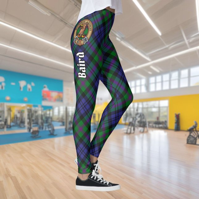 Legging Clan Baird Crest sobre Tartan (Criador carregado)
