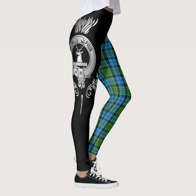 Legging Clan Colquhoun Crest & Tartan (Direita)
