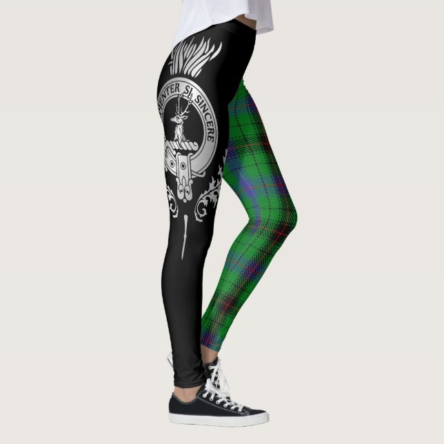 Legging Clan Davidson Crest & Tartan (Direita)