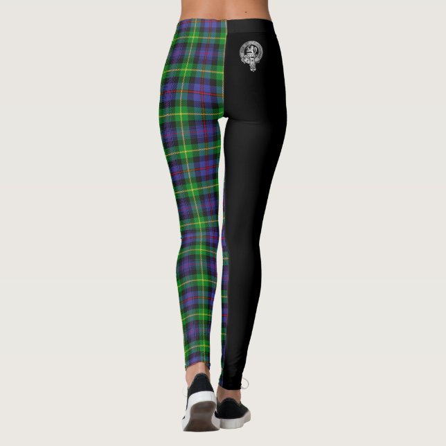 Legging Clan Farquharson Crest & Tartan (Verso)
