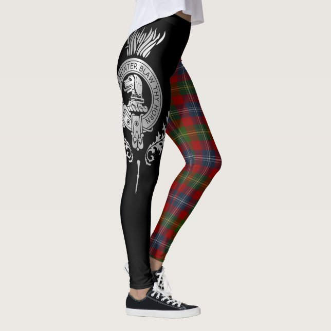 Legging Clan Forrester Crest & Tartan (Direita)