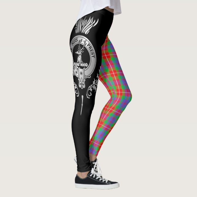 Legging Clan Fraser Crest & Tartan (Direita)