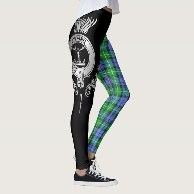 Legging Clan Gordon Crest & Tartan (Direita)