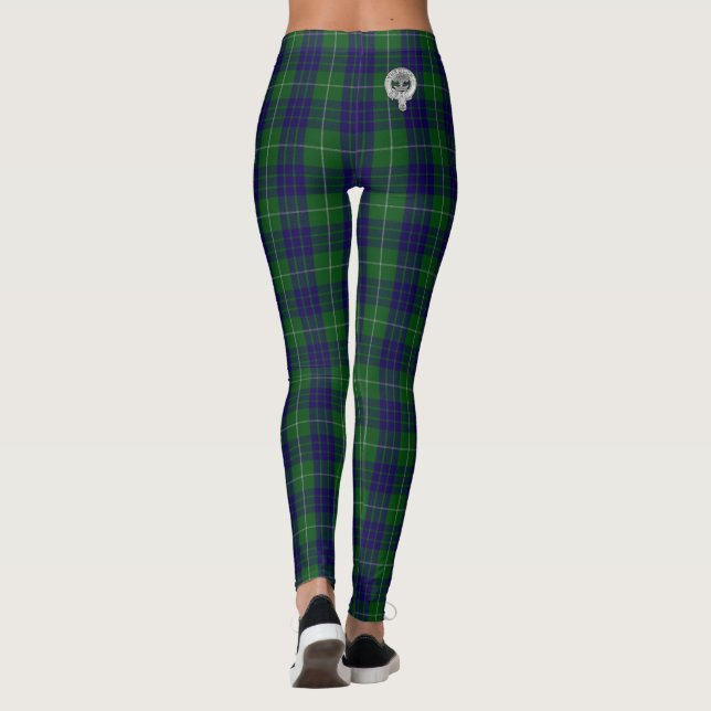Legging Clan Hamilton Crest & Hunting Tartan (Verso)