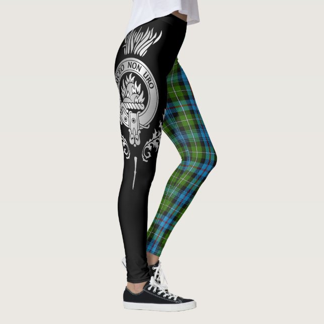 Legging Clan MacKenzie Crest & Tartan (Direita)
