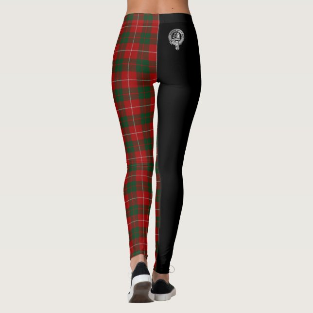 Legging Clan MacKinnon Crest & Tartan (Verso)