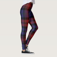 Clan MacLachlan Xadrez Tartan Red Purple Check