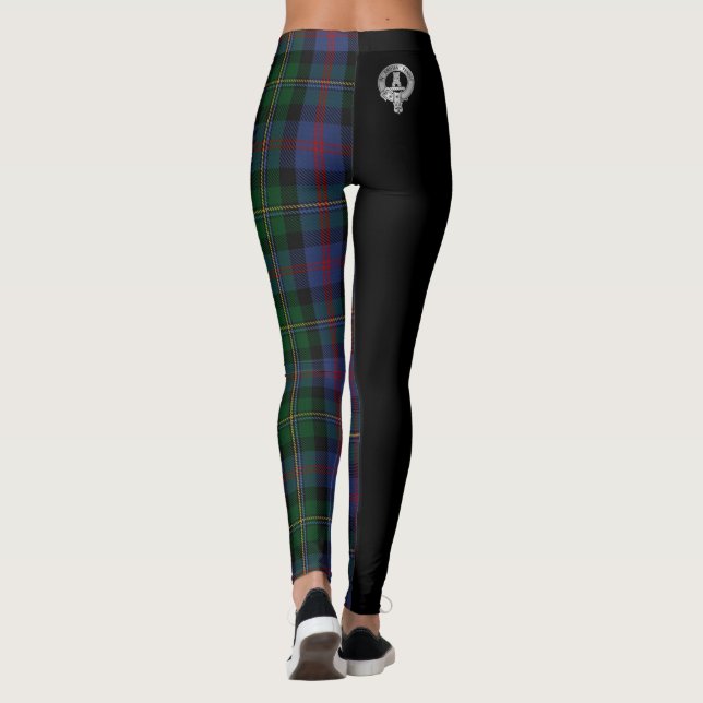 Legging Clan Malcolm Crest & Tartan (Verso)