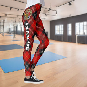 Legging Clan Marjoribanks Crest sobre Tartan