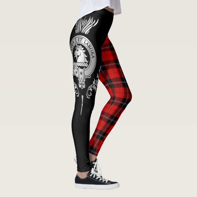 Legging Clan Ramsay Crest & Tartan (Direita)