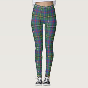 Legging Clan Wood Tartan Xadrez Scottish Kilt Pattern