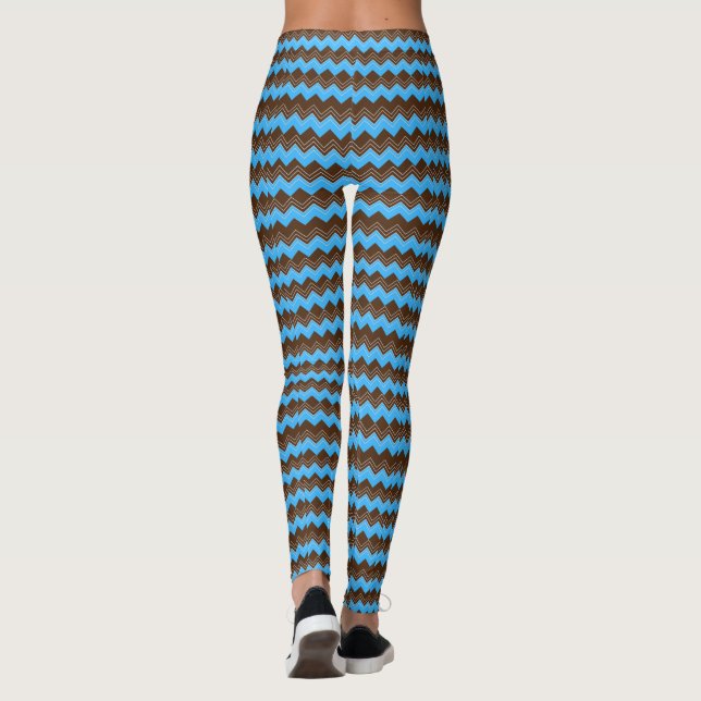 Legging Clássico Azul Moderno E Preto (Verso)