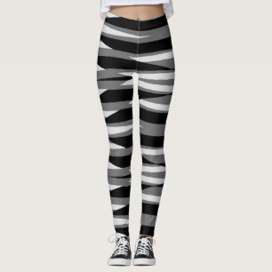 Legging Clássico branco preto vibrante "Ratti_Creative_Art