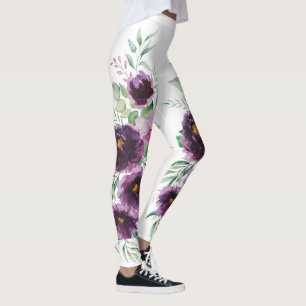 Legging Clássico Colorido, Louco, Tendência, Floral Ousado
