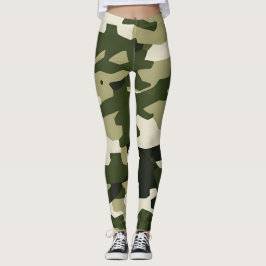 Legging Clássico da Camuflagem, Padrão de Camo Des