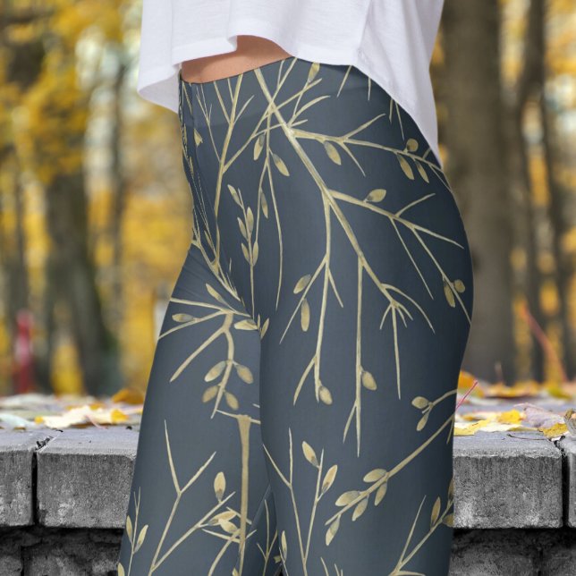 Legging Clássico William Morris Woodland Impressão (Woodland Twigs)