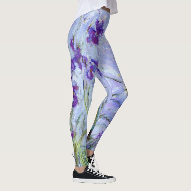 Legging Claude Monet - Lilac Irises / Iris Mauves (Direita)