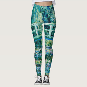 Legging Claude Monet - Lírios De Água E Ponte Japonesa