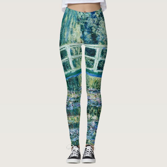 Legging Claude Monet - Lírios De Água E Ponte Japonesa (Frente)