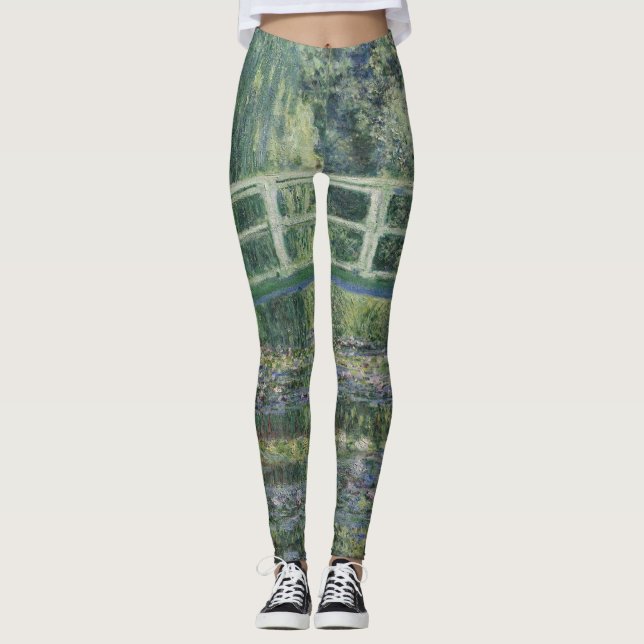 Legging Claude Monet - Lírios De Água E Ponte Japonesa (Frente)