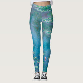 Legging Claude Monet. Lírios De Água. impressionismo franc