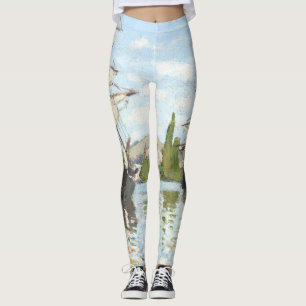 Legging Claude Monet. Navios a voar no Sena em Rouen