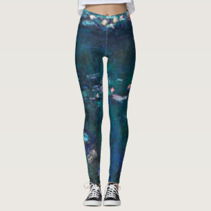 Legging Claude Monet - Os Lírios Da Água - Reflexo Verde