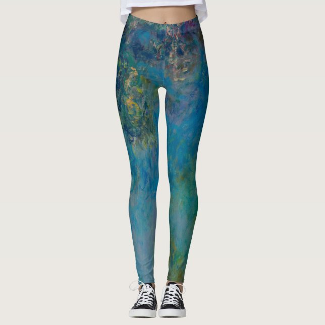 Legging Claude Monet Wisteria Fine Art Galeria FloralHD (Frente)