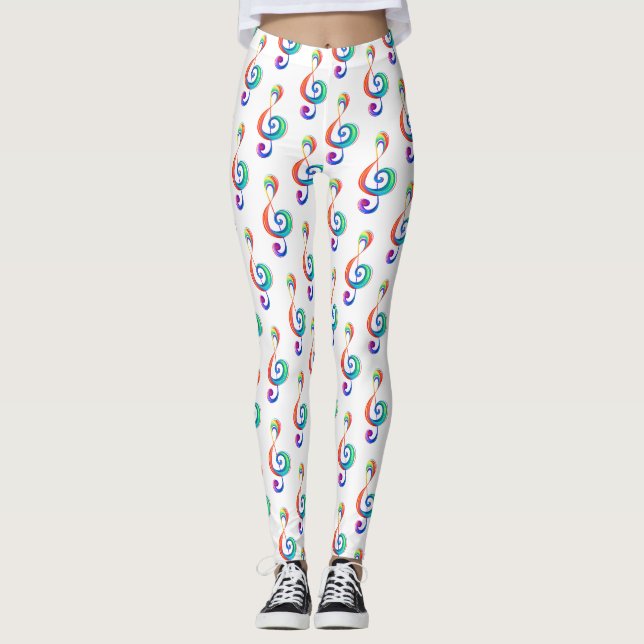 Legging Clef (trecho de arco-íris) (Frente)