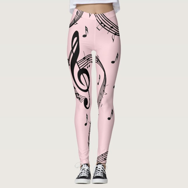 Legging Climactic G Clef Music Pink (Frente)
