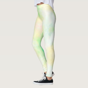 Legging Close-up de uma pessoa vestindo tie-dye pastel