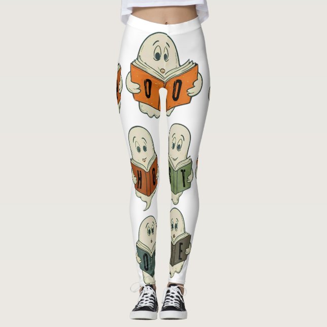 Legging Clube do Livro das Histórias Spooky - Feliz Hallow (Frente)