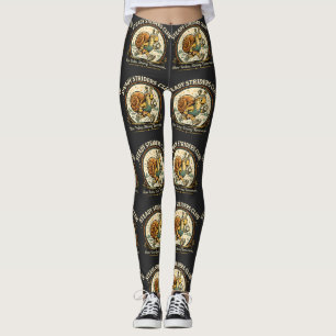 Legging Clube Steady Striders Caracol Runner Engraçado Vin