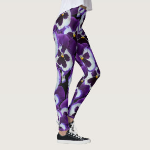 Legging Clusters de Panteras Brancas Roxas: Graça Harmonio