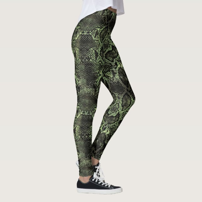 Legging Cobra verde (Direita)