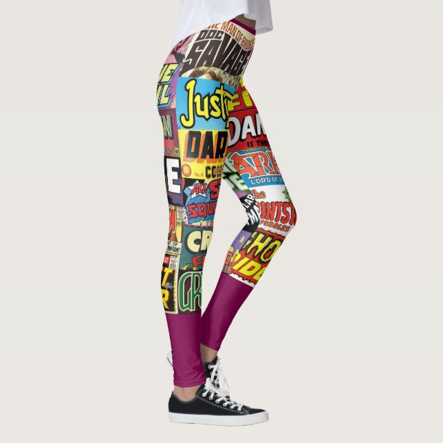 Legging Cobrir da revista em quadrinhos (Direita)