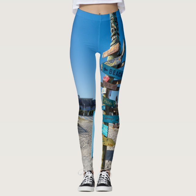 Legging Cocoa Beach Tiki Totem (Frente)