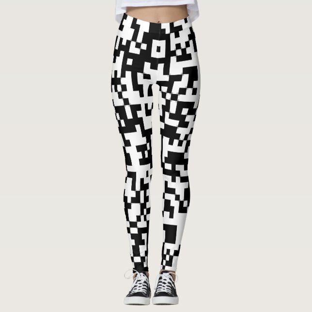Legging Código QR de Pesquisa do MyG (Frente)