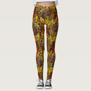 Legging Coelho do outono a preto