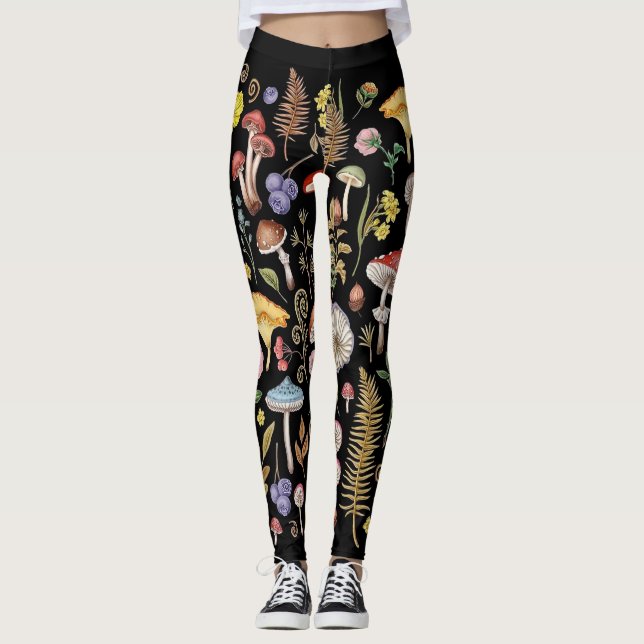 Legging Cogumelo, Cogumelo Mágico, Cogumelo Da Natureza (Frente)