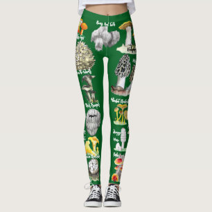 Legging Cogumelos (comestíveis e medicinais)