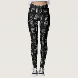 Legging Cogumelos e Caracóis