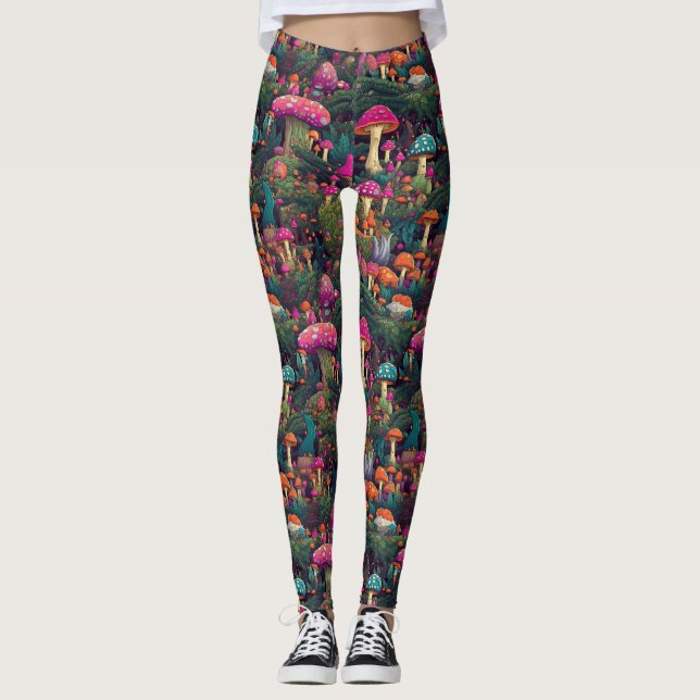 Legging Cogumelos Whimsical (Frente)