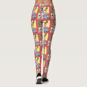 Legging Coisa ocidental da vaqueira do vintage