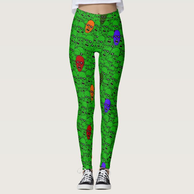 Legging Colagem de Chefes Zombie mortos não funciona (Frente)