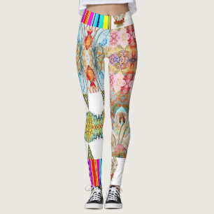 LEGGING COLAGEM DE DESIGNER INSPIRADA PELA NATUREZA