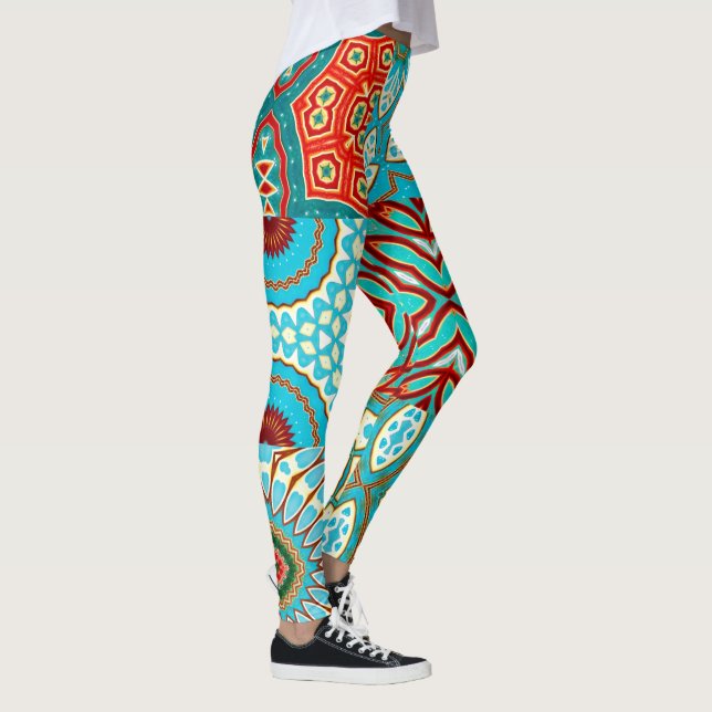 LEGGING COLAGEM DE DESIGNER ONDA AZUL (Direita)