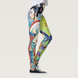 LEGGING COLAGEM DE DESIGNER PRIMAVERA ASIÁTICO