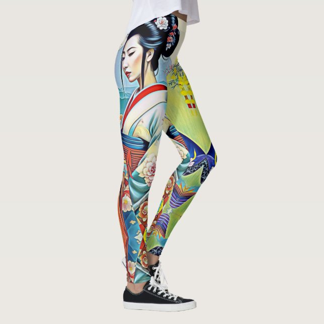 LEGGING COLAGEM DE DESIGNER PRIMAVERA ASIÁTICO (Direita)