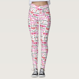 Legging Colagem de Frases do Dia dos Namorados